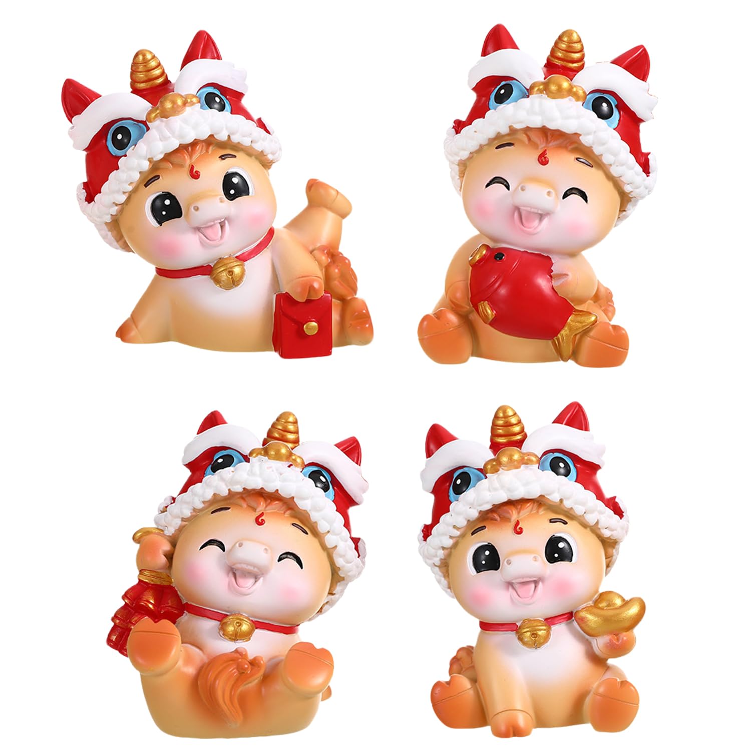 Amazon.com: LAIAMER 4 Pcs Chinese New Year Horse Figurines 2026